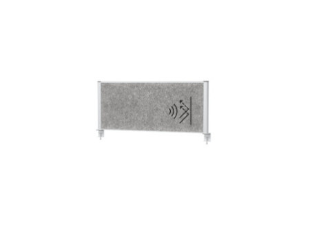 MAUL Système de cloison de bureau MAULconnecto, argent/ gris