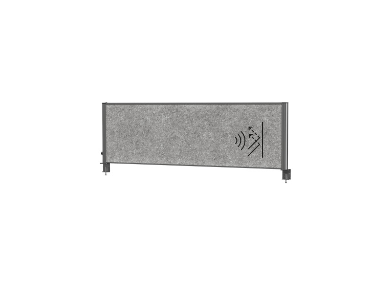 MAUL Système de cloison de bureau MAULconnecto Uplight, gris