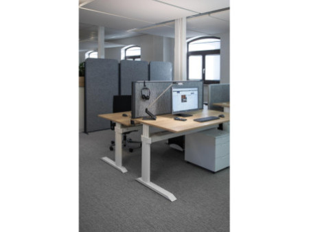 MAUL Système de cloison de bureau MAULconnecto Uplight, gris