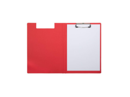 MAUL Porte-bloc à pince MAULbalance, carton, rouge