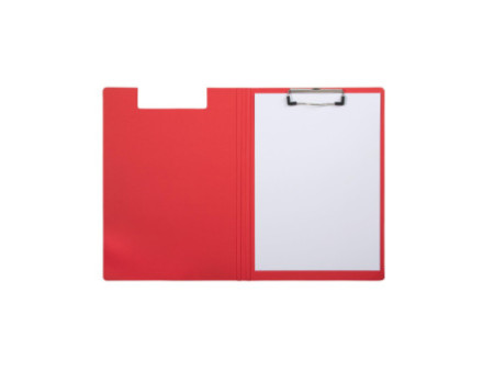 MAUL Porte-bloc à pince MAULbalance, carton, rouge