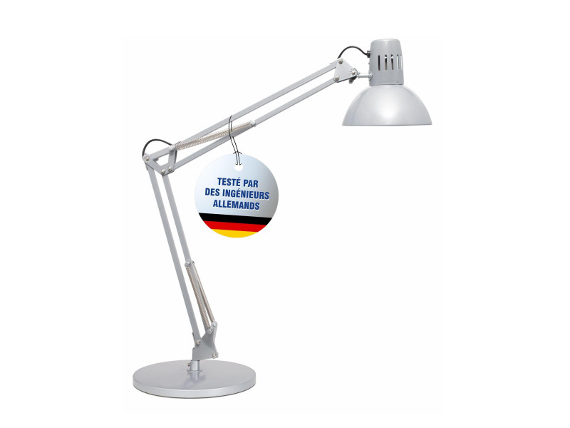 MAUL Lampe de bureau à LED MAULstudy, avec pied, argent