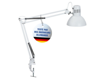 MAUL Lampe de bureau à LED MAULstudy, avec pince, blanc
