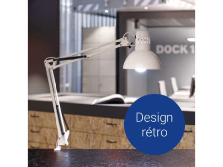 MAUL Lampe de bureau à LED MAULstudy, avec pince, argent