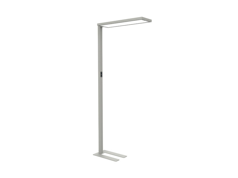 MAUL Lampadaire à LED MAULsenja, variateur, argent
