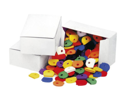 WEDO Protections rondes pour clés, carton de 100 pièces