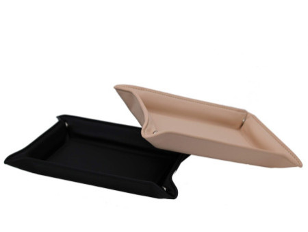WEDO Vide-poches, en simili-cuir, noir