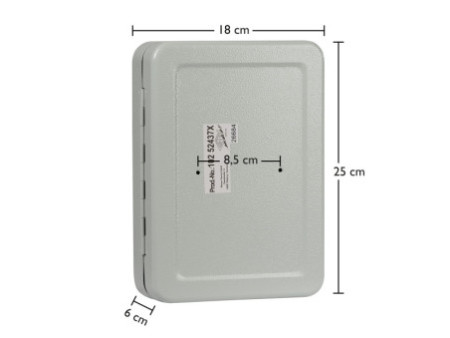 WEDO Armoire à clés pour 24 clés, gris clair