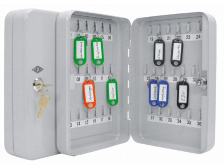 WEDO Armoire à clés pour 36 clés, gris clair