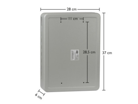 WEDO Armoire à clés pour 110 clés, gris clair