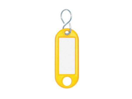 WEDO Porte-clés avec crochet en S, grand paquet, jaune