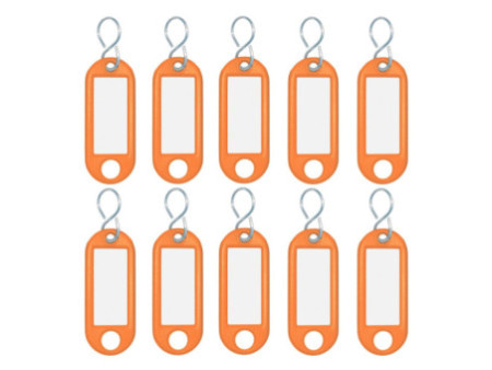 WEDO Porte-clés avec crochet en S, petit paquet, orange