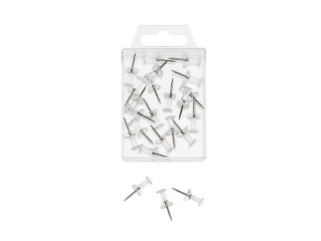 WEDO Punaises, transparent, petit paquet