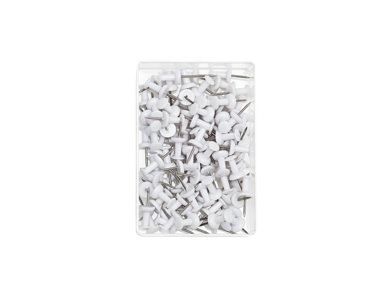 WEDO Punaises, blanc, grand paquet