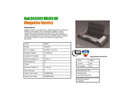 Fellowes Thermorelieur Helios 60, anthracite/argent