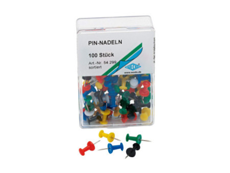 WEDO Punaise, assorti, grand paquet