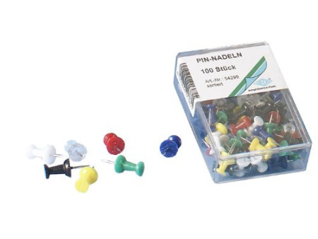 WEDO Punaise, assorti, grand paquet