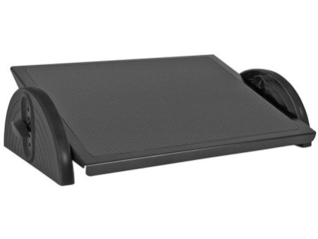 WEDO Repose-pieds Relax Steel, hauteur réglable, noir