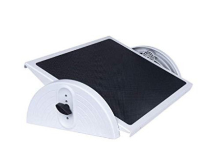 WEDO Repose-pieds Relax Steel, réglable en hauteur, gris