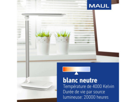 MAUL Lampe de bureau à LED MAULjazzy, dimmable, blanc