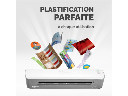 Fellowes Plastifieuse Ion format A4, blanc/gris