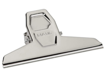 MAUL Pince-lettres en métal, nickelé, largeur: 125 mm