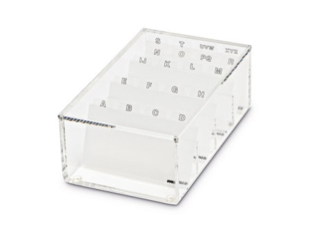MAUL Trieur de cartes de visite acrylique, transparent