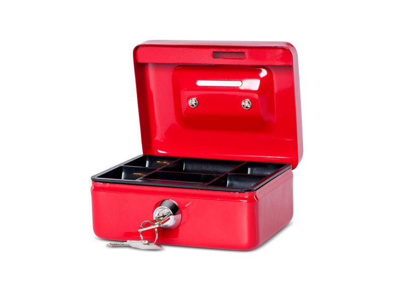 MAUL Caisse à monnaie avec fente, rouge