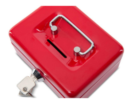 MAUL Caisse à monnaie avec fente, rouge