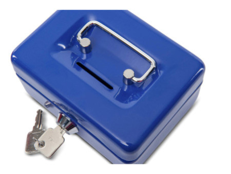 MAUL Caisse à monnaie avec fente tirelire, bleu
