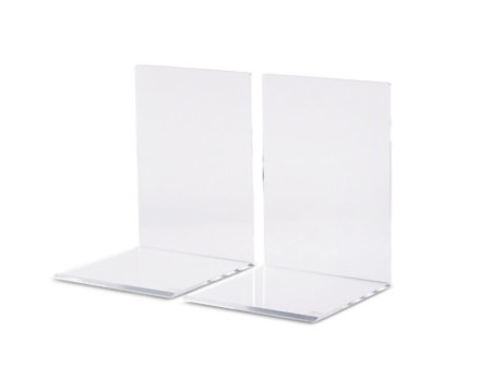MAUL Serre-livres en acrylique, transparent, 100x100x130 mm