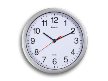 MAUL Horloge murale/horloge quartz MAULrun, diamètre: 250 mm