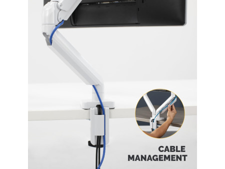 Fellowes Bras porte-écran Platinum Series, blanc