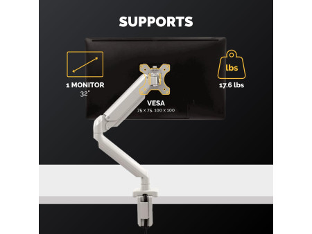Fellowes Bras porte-écran Platinum Series, argent