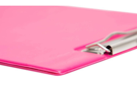 MAUL Porte-bloc à pince, plastifié A4, rose vif