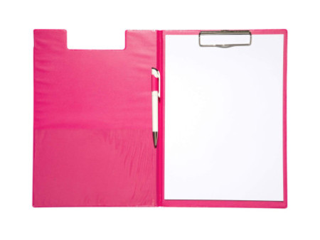 MAUL Porte-bloc à pince, plastifié A4, rose vif