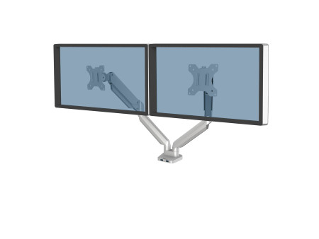 Fellowes Bras porte-écrans double Platinum Series, argent