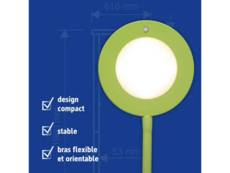 MAUL Lampe de bureau à LED MAULjoy, socle, lime