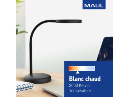 MAUL Lampe de bureau à LED MAULjoy, socle, noir