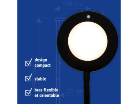 MAUL Lampe de bureau à LED MAULjoy, socle, noir