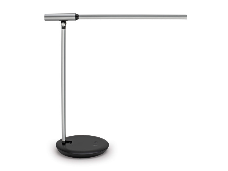 MAUL Lampe de bureau LED MAULrubia colour vario, argent/noir