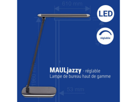 MAUL Lampe de bureau LED MAULgrace colour vario, noir