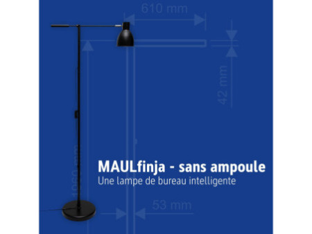 MAUL Lampadaire MAULfinja, sans ampoule, noir