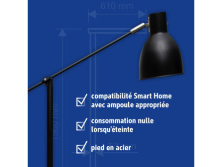 MAUL Lampadaire MAULfinja, sans ampoule, noir