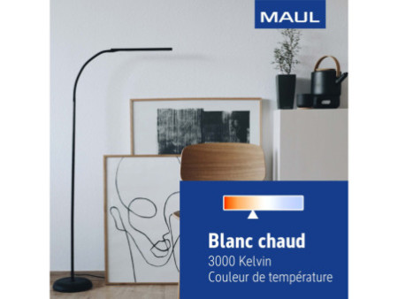 MAUL Lampadaire à LED MAULpirro, dimmable, noir