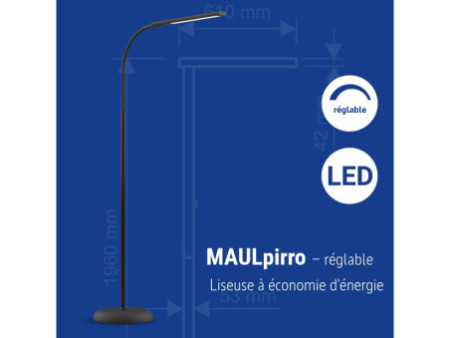 MAUL Lampadaire à LED MAULpirro, dimmable, noir