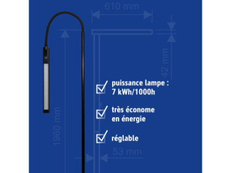 MAUL Lampadaire à LED MAULpirro, dimmable, noir