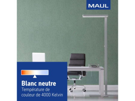 MAUL Lampadaire à LED MAULjaval, dimmable, blanc
