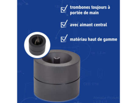 MAUL Distributeur de trombones MAULpro Recycling, noir