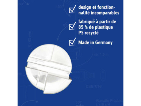 MAUL Multipot MAULrundbox Recycling, rond, blanc